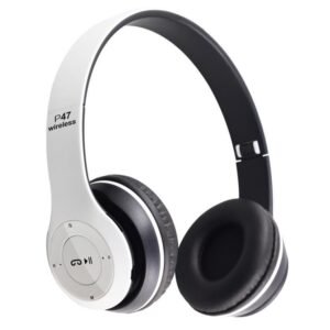p47 wireless bluetooth foldable headphones with mic