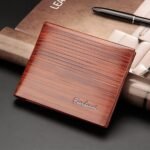 premium leather wallet for men – stylish slim bifold gents purse