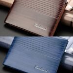 premium leather wallet for men – stylish slim bifold gents purse