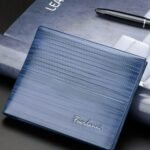 premium leather wallet for men – stylish slim bifold gents purse